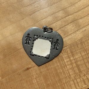 Pewter Heart Photo Pendant